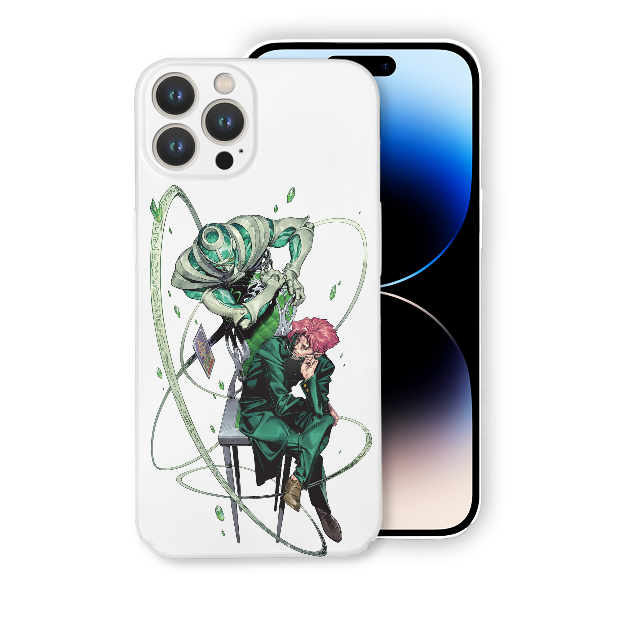 （画像用） ジョジョの奇妙な冒険 花京院 典明（かきょういん のりあき） JoJo's Bizarre Adventure Kakyoin Noriaki 【iPhone 14シリーズ対応】ハードケース